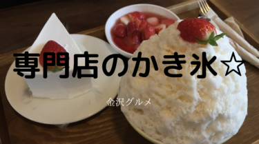 Shaved ice from a shaved ice specialty store☆【Kanazawa Gourmet】